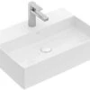 Villeroy & Boch Memento 2.0 Waschtisch 4A075101 50x42cm, 1 Hahnloch, Ohne Überlauf, Weiß -Villeroy & Boch Villeroy and Boch Memento 2.0 Waschtisch 4A075101 50x42cm 1 Hahnloch ohne Ueberlauf weiss