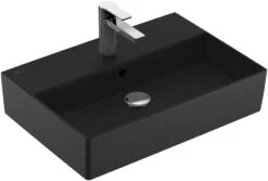 Villeroy & Boch Memento 2.0 Waschtisch 4A226GS5 60 X 42 Cm, Ebony C-plus, Mit Hahnloch, Mit Überlauf