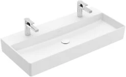 Villeroy & Boch Memento 2.0 Waschtisch 4A22A1RW 100 X 47 Cm, Stone White C-plus, Mit Hahnloch, Ohne Überlauf