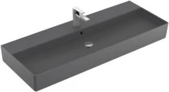 Villeroy & Boch Memento 2.0 Waschtisch 4A22CLI4 120 X 47 Cm, Graphite C-plus, Mit Hahnloch, Mit Überlauf