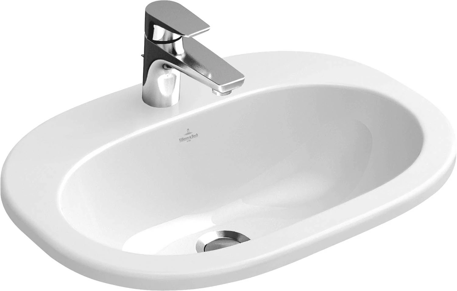 Villeroy & Boch O.Novo Einbauwaschtisch 41615601 56 X 40,5 Cm, Weiss, Mit Hahnloch & Überlauf 3 Villeroy & Boch O.Novo Einbauwaschtisch 41615601 56 X 40,5 Cm, Weiss, Mit Hahnloch & Überlauf