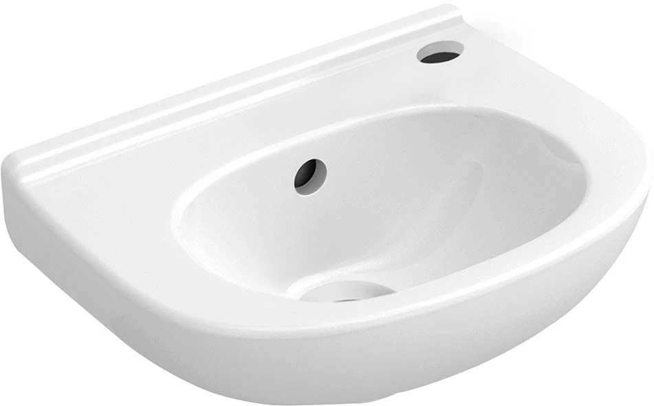 Villeroy & Boch O.Novo Handwaschbecken 53603801 Compact, Mit Überlauf, Hahnloch Rechts, Weiß 3 Villeroy & Boch O.Novo Handwaschbecken 53603801 Compact, Mit Überlauf, Hahnloch Rechts, Weiß