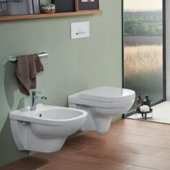 Villeroy & Boch O.Novo Wand Tiefspül WC 5660R0R1 Weiß Ceramicplus, DirectFlush, Spülrandlos -Villeroy & Boch Villeroy and Boch O.Novo Wand Tiefspuel WC 5660R0R1 weiss Ceramicplus DirectFlush spuelrandlos 2