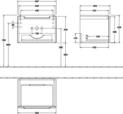 Villeroy & Boch Subway 2.0 Unterschrank A68700DH 58,7 X 42 X 45,4 Cm, Glossy White -Villeroy & Boch Villeroy and Boch Subway 2.0 Unterschrank A68700DH 587 x 42 x 454 cm Glossy White 2