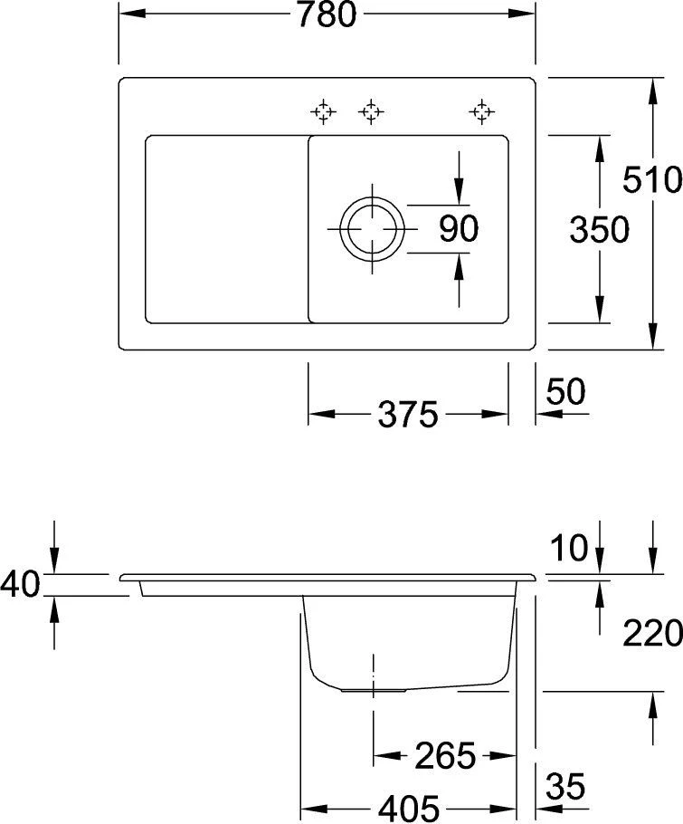 Villeroy & Boch Subway Einbauspüle 671401S5 Rechts, Mit Ablaufgarnitur Und Handbetätigung, Ebony 4 Villeroy & Boch Subway Einbauspüle 671401S5 Rechts, Mit Ablaufgarnitur Und Handbetätigung, Ebony – Bild 2