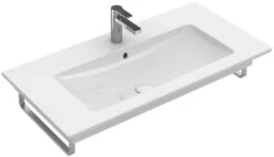 Villeroy & Boch Venticello Waschtisch 4104AL01 100x50 Cm, Weiß, Mit Hahnloch, Mit Überlauf -Villeroy & Boch Villeroy and Boch Venticello Waschtisch 4104AL01 100x50 cm weiss mit Hahnloch mit Ueberlauf 2