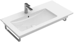 Villeroy & Boch Venticello Waschtisch 4134L301 100x50 Cm, Weiss, Ohne Hahnloch, Becken Links