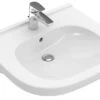 Villeroy & Boch ViCare Waschtisch 411956T2 Weiss AntiBac C-plus, 56x55cm, Ohne Überlauf -Villeroy & Boch Villeroy and Boch ViCare Waschtisch 411956T2 weiss AntiBac c plus 56x55cm ohne Ueberlauf