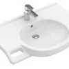 Villeroy & Boch ViCare Waschtisch 41208001 Weiss, 80 X 55 Cm, Mit Überlauf Und Hahnloch -Villeroy & Boch Villeroy and Boch ViCare Waschtisch 41208001 weiss 80 x 55 cm mit Ueberlauf und Hahnloch
