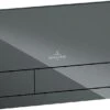 Villeroy & Boch ViConnect M200 922400RB Betätigungsplatte, Glossy Black, Sicherheitsglas -Villeroy & Boch Villeroy and Boch ViConnect M200 922400RB Betaetigungsplatte glossy black Sicherheitsglas