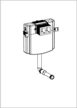 Villeroy & Boch ViConnect Unterputz-Spülkasten 92248300 Für Nassbau, 52,8 X 73,5 X 12,4 Cm -Villeroy & Boch Villeroy and Boch ViConnect Unterputz Spuelkasten 92248300 fuer Nassbau 528 x 735 x 124 cm 1
