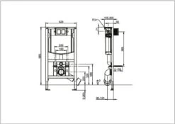 Villeroy & Boch ViConnect WC-Element 92247800 Bauhöhe 98 Cm, Für Trockenbau -Villeroy & Boch Villeroy and Boch ViConnect WC Element 92247800 Bauhoehe 98 cm fuer Trockenbau 1
