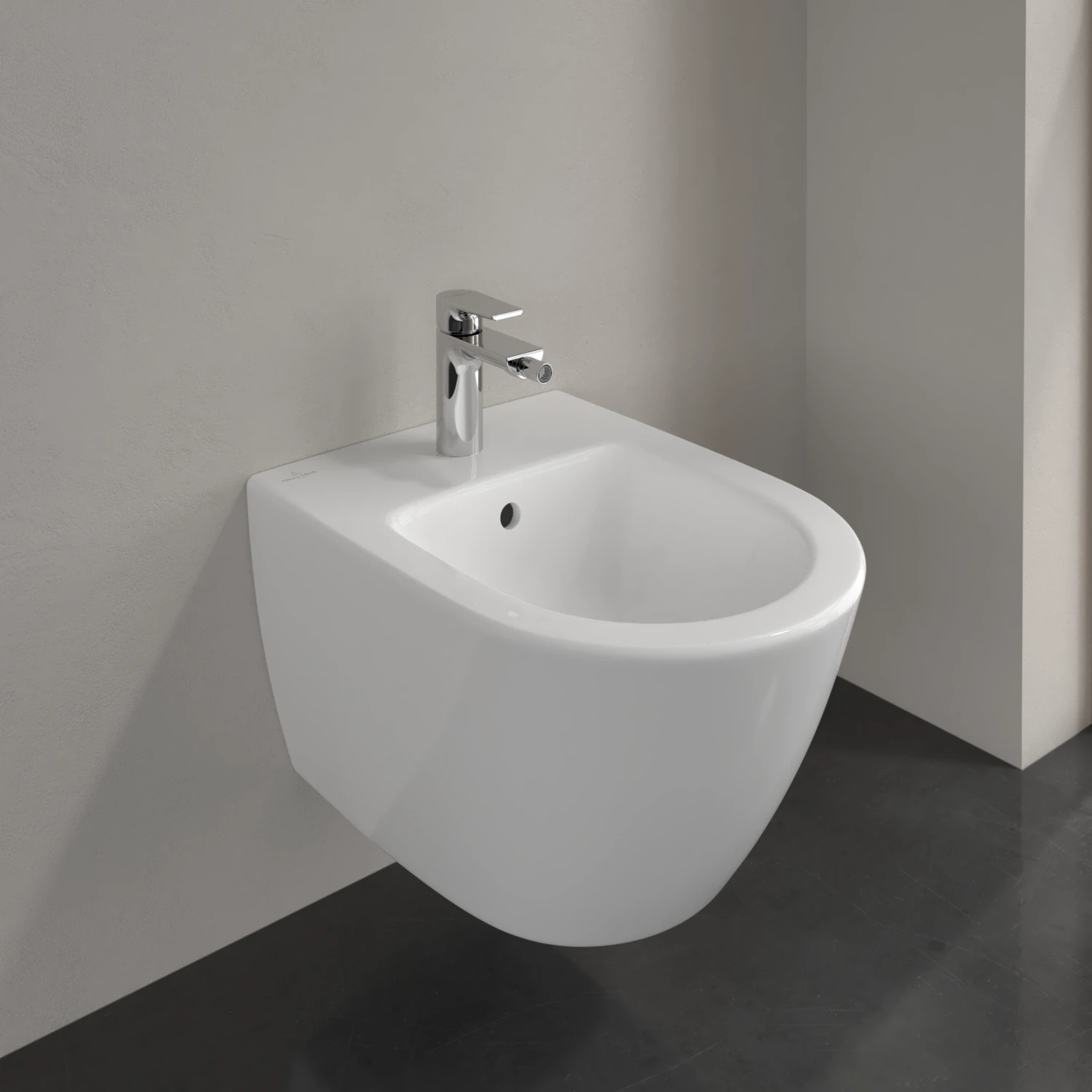 Villeroy & Boch Wand Bidet Subway 2.0 54060001 Compact, Weiss, 1 Hahnloch, Mit Überlauf 7 Villeroy & Boch Wand Bidet Subway 2.0 54060001 Compact, Weiss, 1 Hahnloch, Mit Überlauf – Bild 5