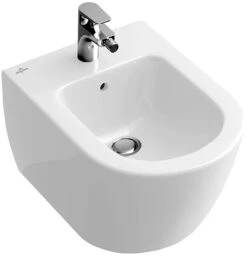 Villeroy & Boch Wand Bidet Subway 2.0 54060001 Compact, Weiss, 1 Hahnloch, Mit Überlauf