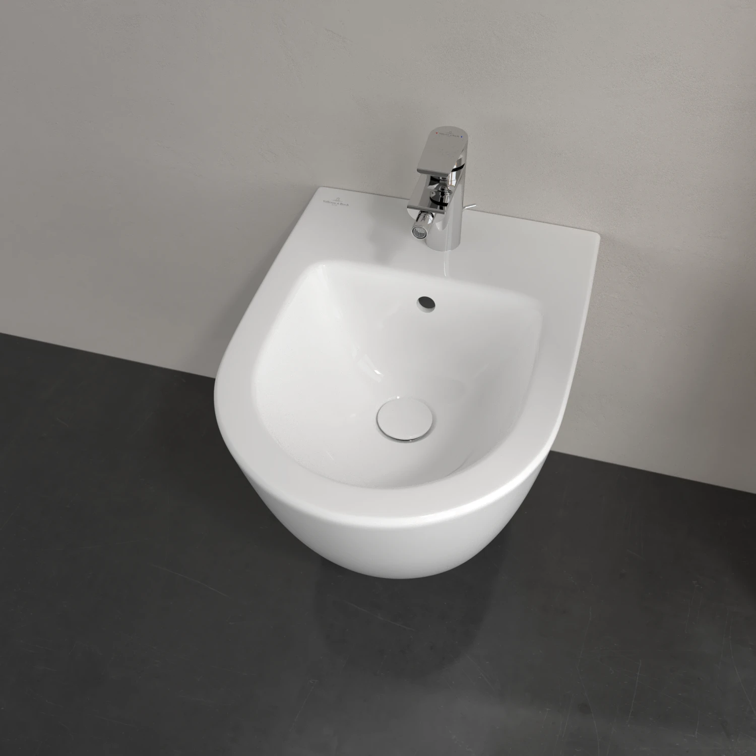 Villeroy & Boch Wand Bidet Subway 2.0 54060001 Compact, Weiss, 1 Hahnloch, Mit Überlauf 9 Villeroy & Boch Wand Bidet Subway 2.0 54060001 Compact, Weiss, 1 Hahnloch, Mit Überlauf – Bild 7