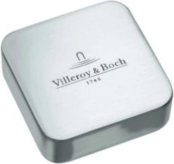Villeroy Und Boch Abdeckkappe 940536L7 Messing Edelstahl Gebürstet, Eckig, Für Einzeldrehgriff