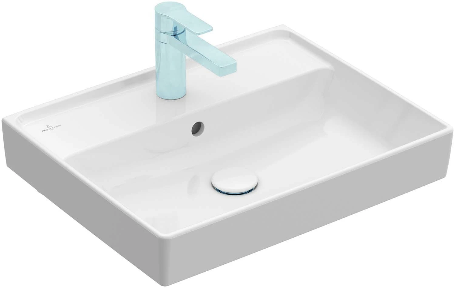Villeroy Und Boch Collaro Waschtisch 4A335601 Ohne Überlauf, 55x44cm, Weiß 3 Villeroy Und Boch Collaro Waschtisch 4A335601 Ohne Überlauf, 55x44cm, Weiß