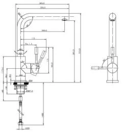 Villeroy Und Boch Küchenarmatur Modern Steel 966801LC 14 L/min, Flexible Anschlussschläuche, Edelstahl Massiv -Villeroy & Boch Villeroy und Boch Kuechenarmatur Modern Steel 966801LC 14 l min flexible Anschlussschlaeuche Edelstahl massiv 4