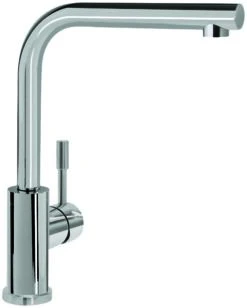 Villeroy Und Boch Küchenarmatur Modern Steel 966801LE 14 L/min, Flexible Anschlussschläuche, Edelstahl Massiv Poliert