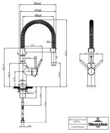 Villeroy Und Boch Küchenarmatur Steel Expert Compact 92730005 5,4 L/min, Umstellung Strahl/Brause, Anthracite 6 Villeroy Und Boch Küchenarmatur Steel Expert Compact 92730005 5,4 L/min, Umstellung Strahl/Brause, Anthracite – Bild 4