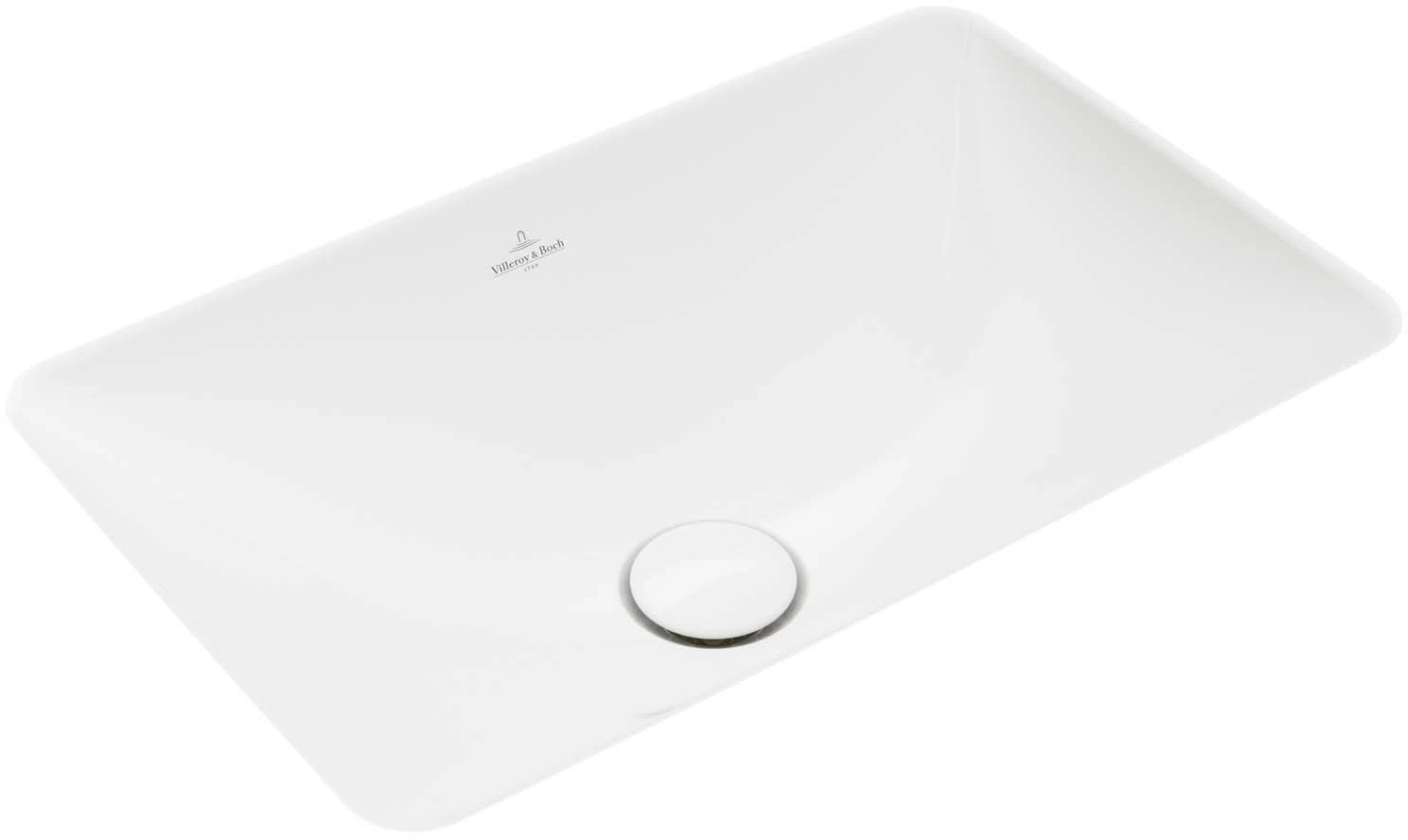 Villeroy Und Boch Loop & Friends Unterbauwaschbecken 4A5601R1 Ohne Hahnlochbank, Ohne Überlauf, 45 X 28 Cm, Weiß C-plus 3 Villeroy Und Boch Loop & Friends Unterbauwaschbecken 4A5601R1 Ohne Hahnlochbank, Ohne Überlauf, 45 X 28 Cm, Weiß C-plus