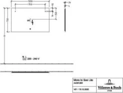 Villeroy Und Boch More To See LED-Lichtspiegel A4591200 120 X 75 X 2,4 Cm, 34,08 W, IP44 -Villeroy & Boch Villeroy und Boch More to see LED Lichtspiegel A4591200 120 x 75 x 24 cm 3408 W IP44 1