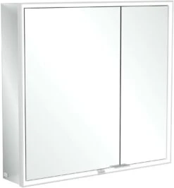 Villeroy Und Boch My View Now Spiegelschrank A4558000 80 X 75 X 16,8 Cm, LED-Beleuchtung, 2 Türen, Mit Sensorschalter