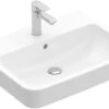 Villeroy Und Boch O.novo Einbau-/Aufsatz-Waschtisch 4A41KGR1 65 X 46 Cm, 1 Hahnloch, Eckig, Mit Überlauf, Weiß C-plus -Villeroy & Boch Villeroy und Boch O.novo Einbau Aufsatz Waschtisch 4A41KGR1 65 x 46 cm 1 Hahnloch eckig mit Ueberlauf weiss C plus