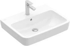 Villeroy Und Boch O.novo Einbau-/Aufsatz-Waschtisch 4A41KGR1 65 X 46 Cm, 1 Hahnloch, Eckig, Mit Überlauf, Weiß C-plus