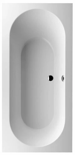 Villeroy Und Boch Rechteck-Badewanne UBQ199OBE2V-RW 190 X 90 Cm, Ablauf Mittig, Stone White