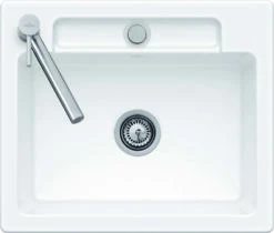 Villeroy Und Boch Siluet Flächenbündige Spüle 33462FKG Mit Ablaufgarnitur Und Exzenterbetätigung, Snow White