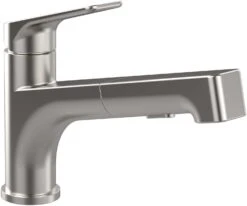 Villeroy Und Boch Spültisch-Einhebelmischer 928100LC Schwenkbarer Strahlregler, Edelstahl Massiv
