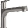 Villeroy Und Boch Spültisch-Einhebelmischer 928200LC Schwenkbarer Strahlregler, Edelstahl Massiv