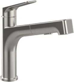 Villeroy Und Boch Spültisch-Einhebelmischer 928200LC Schwenkbarer Strahlregler, Edelstahl Massiv