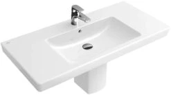Villeroy Und Boch Subway 2.0 Möbel-Waschtisch 717580R1 80 X 47 Cm, Weiß C-plus, Mit Hahnloch, Überlauf