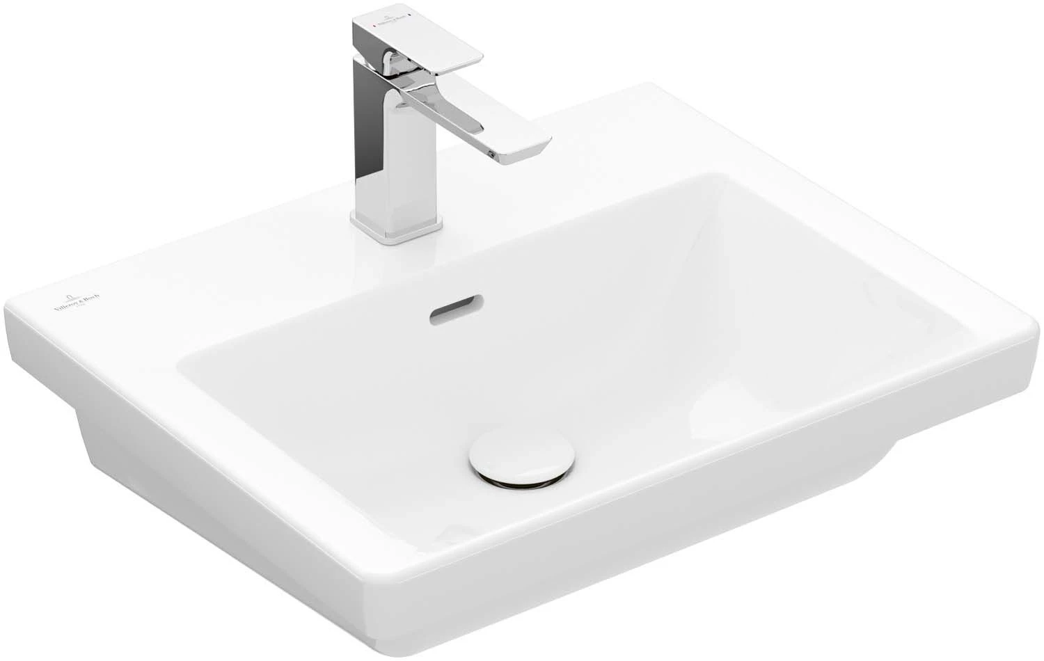 Villeroy Und Boch Subway 3.0 Waschtisch 4A70F5R1 55x44cm, Mit 1 Hahnloch/ohne Überlauf, Weiß C-plus 3 Villeroy Und Boch Subway 3.0 Waschtisch 4A70F5R1 55x44cm, Mit 1 Hahnloch/ohne Überlauf, Weiß C-plus