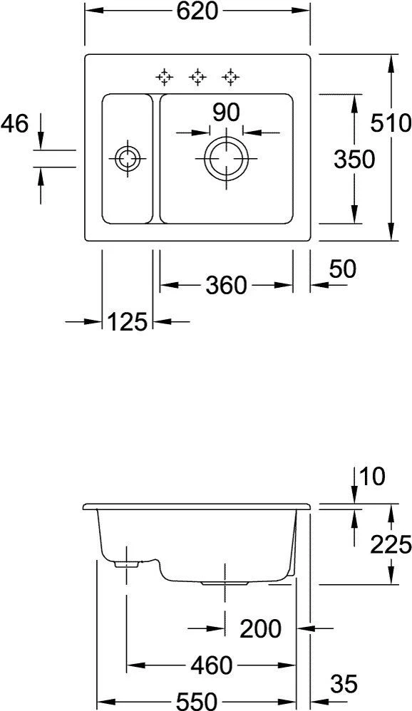 Villeroy Und Boch Subway Spüle 678002AM Mit Ablaufgarnitur Und Exzenterbetätigung, Almond 4 Villeroy Und Boch Subway Spüle 678002AM Mit Ablaufgarnitur Und Exzenterbetätigung, Almond – Bild 2