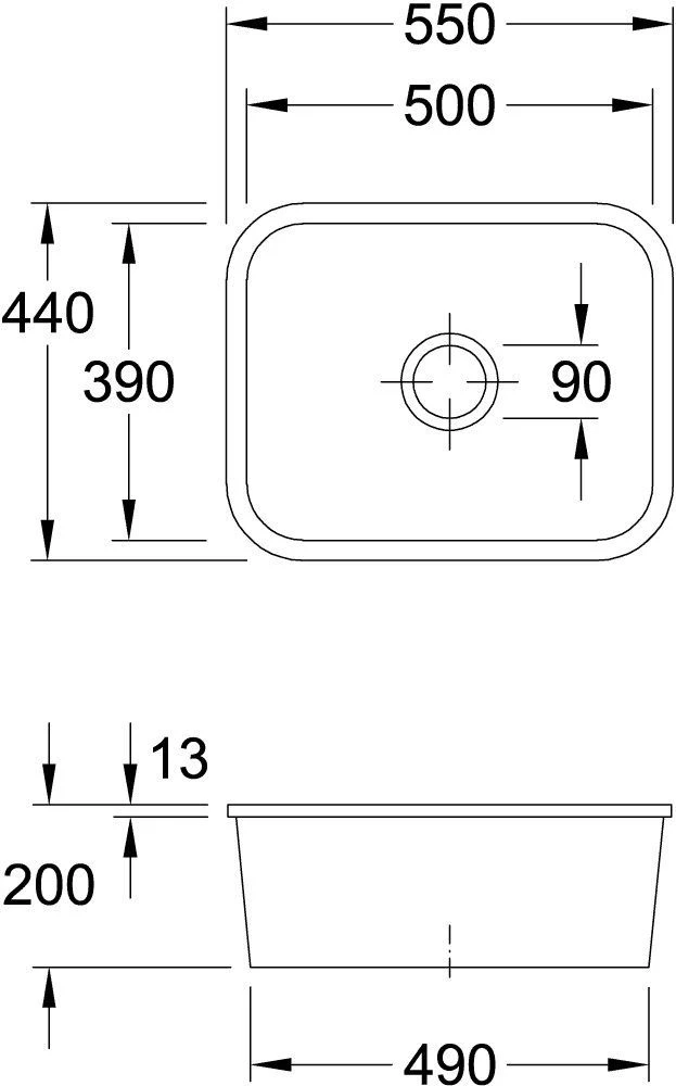 Villeroy Und Boch Unterbauspüle 670601RW Mit Ablaufgarnitur, Handbetätigung, Befestigungssatz, Stone White 4 Villeroy Und Boch Unterbauspüle 670601RW Mit Ablaufgarnitur, Handbetätigung, Befestigungssatz, Stone White – Bild 2