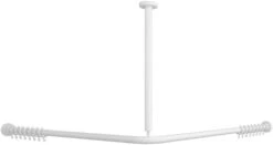 Villeroy Und Boch Vicare Funktion Duschstange 92170668 100 X 100 Cm, Weiß, Für Vorhang, über Eck