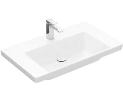 Villeroy & Boch Subway 3.0 - Waschbecken 800x470 Mm, Ohne Überlauf, Mit Hahnloch, CeramicPlus, Alpinweiß 4A7081R1