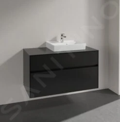 Villeroy & Boch Collaro - Waschtischunterschrank, 1000x548x500 Mm, 2 Auszüge, Schwarz Matt C01500PD -Villeroy & Boch ab22f5bbdf2f75e64f13befd