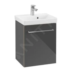 Villeroy & Boch Avento - Waschtischunterschrank, 430x514x352 Mm, 1 Tür, Crystal Grey A88700B1