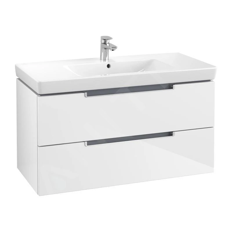 Villeroy & Boch Subway 2.0 - Waschtischunterschrank,987x420x449 Mm , Glossy White A69700DH 3 Villeroy & Boch Subway 2.0 - Waschtischunterschrank,987x420x449 Mm , Glossy White A69700DH