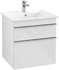 Villeroy & Boch Venticello - Waschtischunterschrank, 553x590x502 Mm , 1 Auszug, Glossy White A92301DH