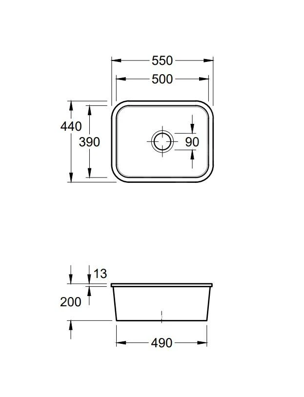 Villeroy & Boch Cisterna 60C - Keramikspüle, 55x44 Cm, CeramicPlus, Chromit 670601J0 4 Villeroy & Boch Cisterna 60C - Keramikspüle, 55x44 Cm, CeramicPlus, Chromit 670601J0 – Bild 2