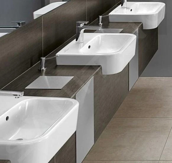 Villeroy & Boch Architectura - Vorbauwaschbecken 550x430 Mm, Mit Überlauf, Mit Hahnloch, CeramicPlus, Alpinweiß 419055R1 6 Villeroy & Boch Architectura - Vorbauwaschbecken 550x430 Mm, Mit Überlauf, Mit Hahnloch, CeramicPlus, Alpinweiß 419055R1 – Bild 4