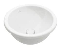 Villeroy & Boch Loop&Friends - Einbauwaschbecken, Durchmesser 390 Mm, Ohne Überlauf, CeramicPlus, Alpinweiß 4A5901R1