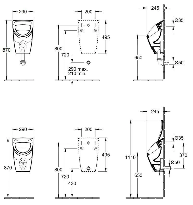 Villeroy & Boch O.novo - Absaugurinal Compact Für Deckel, Ablauf Waagerecht, Alpinweiß 75570101 3 Villeroy & Boch O.novo - Absaugurinal Compact Für Deckel, Ablauf Waagerecht, Alpinweiß 75570101 – Bild 2