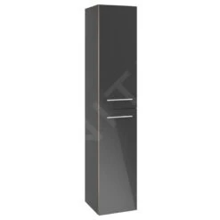 Villeroy & Boch Avento - Hochschrank 350x1760x372 Mm, 2 Türen, Crystal Grey A89400B1