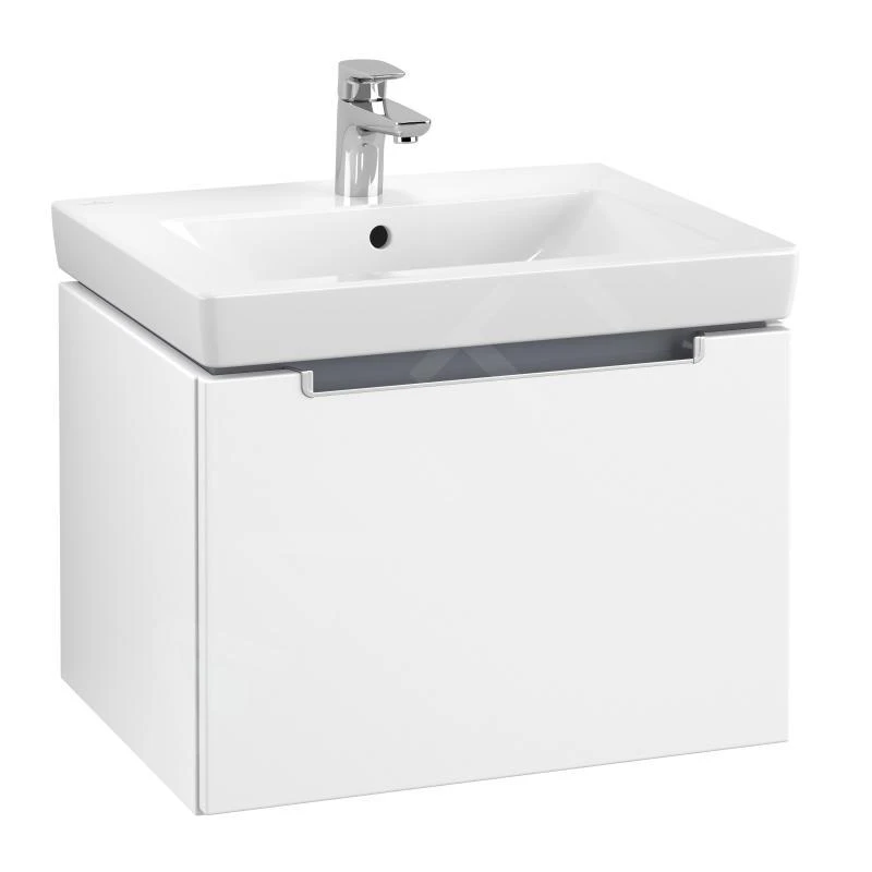 Villeroy & Boch Subway 2.0 - Waschtischunterschrank,587x420x454 Mm , 1 Auszug, Weiß Matt A68700MS 3 Villeroy & Boch Subway 2.0 - Waschtischunterschrank,587x420x454 Mm , 1 Auszug, Weiß Matt A68700MS